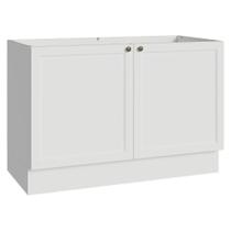 Balcão Gabinete De Pia 120 Cm (sem Tampo) Branco Vik Madesa