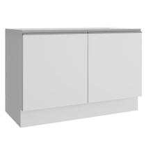 Balcão Gabinete de Pia Armário de Cozinha 120 cm 2 Portas Branco Glamy Madesa