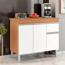 Balcão Gabinete De Pia Para Cozinha Sem Tampo 100cm Tatiane Amêndoa/branco- Mabe Magazine Balcão Gabinete De Pia Para Cozinha Sem Tampo 100cm Tatiane Amêndoa/branco- Mabe Magazine