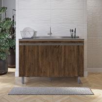 Balcão Gabinete de Pia sem Tampo 120cm 3 Portas Malu - Nathan Móveis