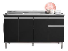 Balcão Gabinete Multiuso Tatiane 150cm 4 Portas - Sem Tampo