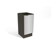 Balcão Gabinete Nox 1 Porta Onix/Steel 40cm x 52cm