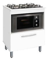 Balcao / Gabinete P/ Cooktop 05 Bocas E P/ Forno Bur. Branco Balcao / Gabinete P/ Cooktop 05 Bocas E P/ Forno Bur. Branco