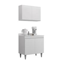 Balcão Gabinete Para Cooktop 80cm 2 Portas Ellen - SSX Multicoisas