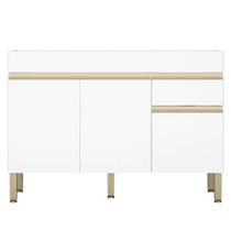 Balcão Gabinete para Pia sem Tampo 120cm Lina K02 Supremo - Mpozenato Balcão Gabinete para Pia sem Tampo 120cm Lina K02 Supremo - Mpozenato