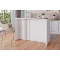 Balcão Ilha Cozinha Gourmet Americana Branco - Henn