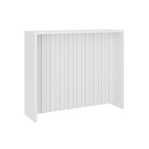 Balcão Ilha Cozinha Gourmet Bancada Bella 2613 120cm Branco - Carraro