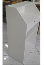 Balcão Informatica Loja Branco Mdf - INFINITILUX MOVEIS