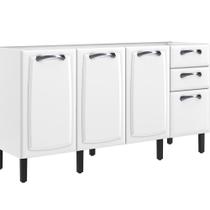 Balcão itatiaia new premium 1,60m 4p 2g branco s/ tampo Balcão itatiaia new premium 1,60m 4p 2g branco s/ tampo