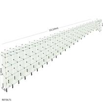 Balcão L Em Vidro Modulado C/ Caixa 10,10x 1,10 X 0,30 - TATINET