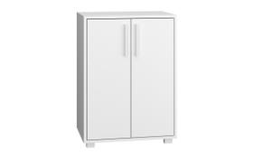 Balcao Lavanderia 2 Portas 1 Prateleira Em Mdp - Branco Balcao Lavanderia 2 Portas 1 Prateleira Em Mdp - Branco