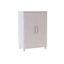 Balcão Lavanderia Slim BS05 c/ 2 Portas Branco - BRV