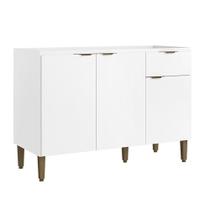 Balcão Leticia 120cm 3 Portas 1 Gaveta THB Balcão Leticia 120cm 3 Portas 1 Gaveta THB