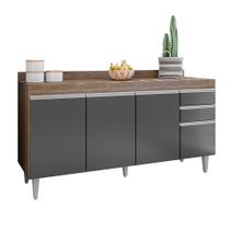 Balcão Lorena 160cm S/ Tampo - Belliv Decor