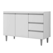 Balcão Lorena Para Pia 2 Portas e 3 Gavetas sem Tampo 100cm