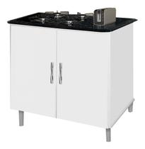 Balcao Luanda P/ Cooktop 04 Bocas Cor Bra / Marm