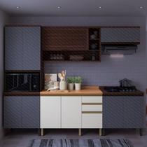 Balcão Macadâmia 2 Portas 3 Gavetas