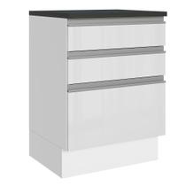 Balcão Madesa Acordes 100% Mdf 60 Cm 3 Gavetas Frentes Balcão Madesa Acordes 100% Mdf 60 Cm 3 Gavetas Frentes