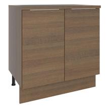 Balcão Madesa Stella 80 cm 2 Portas - Rustic Balcão Madesa Stella 80 cm 2 Portas - Rustic