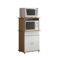 Balcão Micro-ondas Ditália 2 Portas BA-30 Carvalho/Branco CZ