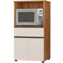 Balcão Micro-ondas Noruega 2 Portas 1 Gaveta Rud Rack Cor Cedro Areia Balcão Micro-ondas Noruega 2 Portas 1 Gaveta Rud Rack Cor Cedro Areia