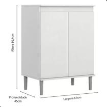 Balcão Microondas Armarinho Gabinete para Cozinha Multiuso EJ Branco Balcão Microondas Armarinho Gabinete para Cozinha Multiuso EJ Branco