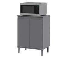 Balcão Microondas Cinza EJ Móveis