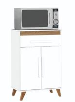 Balcão microondas ipanema branco 1 gaveta