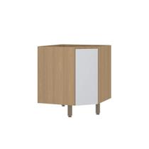Balcão Modulado Canto Diagonal 74cm X 74cm (sem Tampo) 1 Porta Slim Luciane