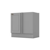 Balcão Modulado Canto Reto 1 Porta Emily Henn (sem Tampo)