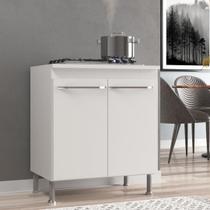 Balcão Modulado Com Tampo Fidelitá Viena 70 Cm 2 Portas Branco Balcão Modulado Com Tampo Fidelitá Viena 70 Cm 2 Portas Branco