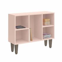 Balcão Modulado Infinity para Quarto com 5 Nichos - Rosa