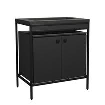 Balcão Módulo Fogão Industrial de Cozinha 80x54cm Preto