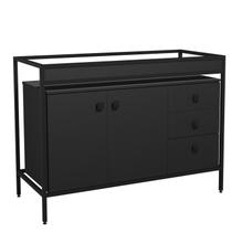Balcão Módulo Pia Industrial de Cozinha 120x54cm Preto