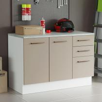 Balcão Multiuso 120cm 2 Portas 3 Gavetas Agata Madesa B