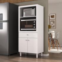 Balcão Multiuso 67,9cm 2 Portas 1 Gaveta para Forno e Micro-ondas Multimóveis CR20344