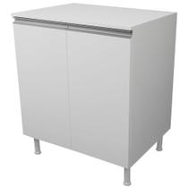 Balcão Multiuso 70Cm 100% Mdf 2 Portas C/Tampo Para Cozinha