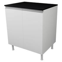 Balcão Multiuso 70Cm em Mdf 2 Portas Com Tampo Para Cozinha