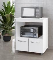 Balcão Multiuso 75cm Angela com 2 Portas 1 Nicho Para Forno - Branco Móblis