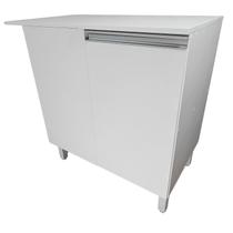 Balcão Multiuso 95cm em MDF de Canto Branco