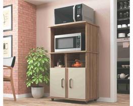 Balcão Multiuso Bahrein 2 Portas Amêndoa/Nude Móveis Sul