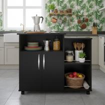 Balcão Multiuso com 2 Portas e Espaço para Frutas Compacto e Funcional