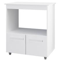 Balcão Multiuso Com Nicho 75cm 9450 Branco Mobbs Balcão Multiuso Com Nicho 75cm 9450 Branco Mobbs