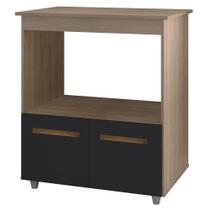 Balcao Multiuso Com Nicho 75cm 9450 Savana Preto Mobbs Balcao Multiuso Com Nicho 75cm 9450 Savana Preto Mobbs