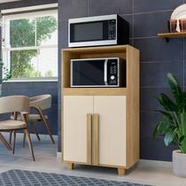 Balcão Multiuso com Nichos para Micro-ondas ou Forno e Utensílios Escócia