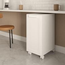 Balcão Multiuso com rodízios 35 cm 1 Porta Bertolini Branco