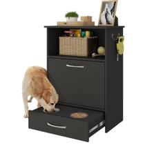 Balcão Multiuso/comedouro Para Cães E Gatos Multimóveis Mp6026 Preto