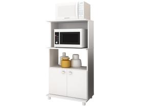 Balcão Multiuso Cozinha BL-3301 c/ 2 Portas e 2 Nichos Branco - Tecno Mobili