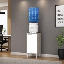 Balcão Multiuso Cozinha Filtro de Aguá 1 Porta 40cm Montado Modulo MDF Cor:Amadeirado Cinza e Branco
