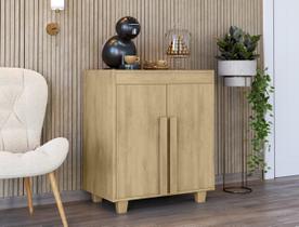 Balcão Multiuso Croácia Cinamomo Móvel em MDP/MDF com 2 Portas e 1 Prateleira Interna